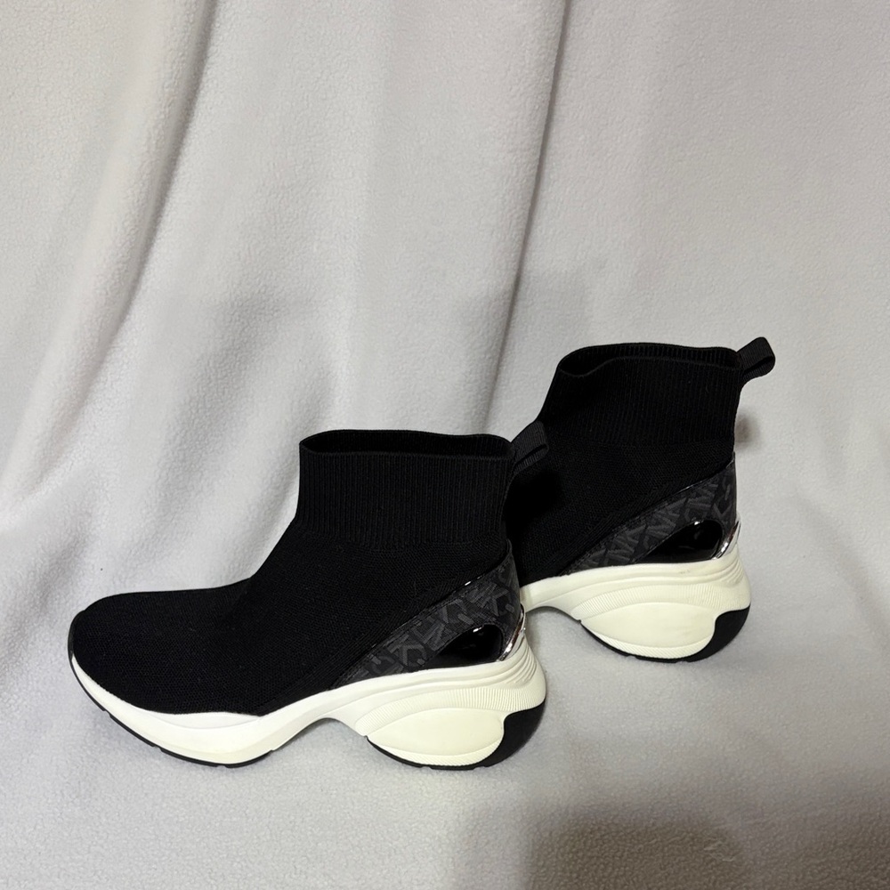 Michael Kors Black and White Sock Sneakers